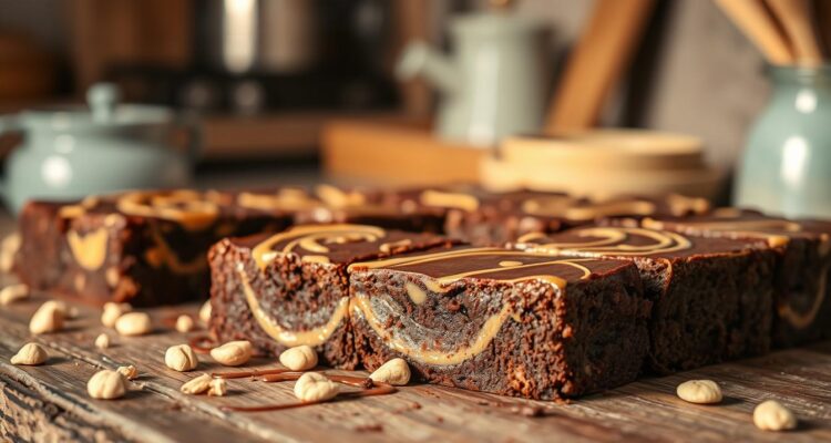 Brownie z masłem orzechowym